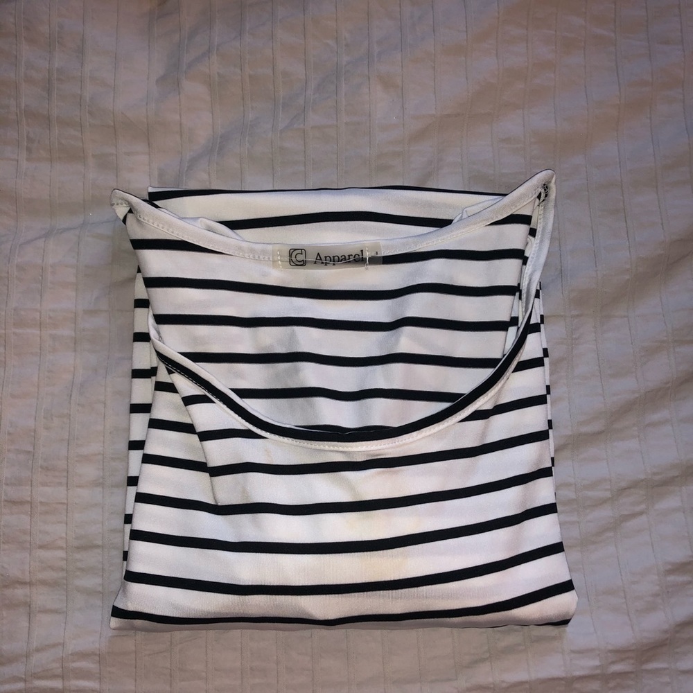 Stripped T-shirt dress
